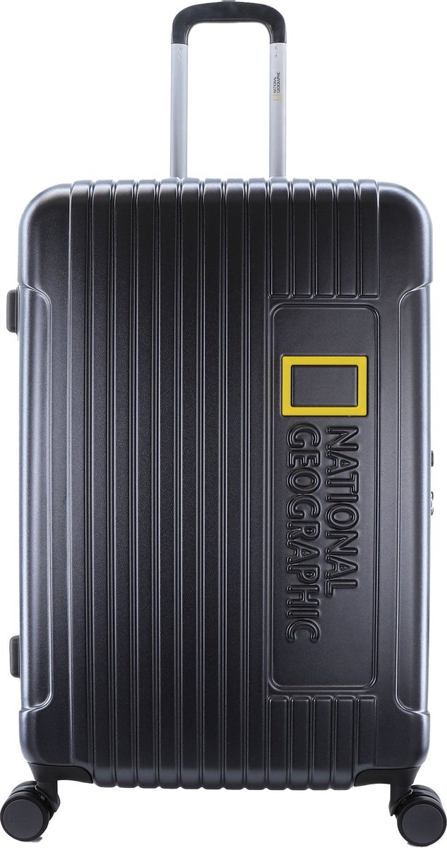 National Geographic Harde Koffer / Trolley / Reiskoffer - 67 cm (Medium) - Canyon - Zwart - Zwart / Medium