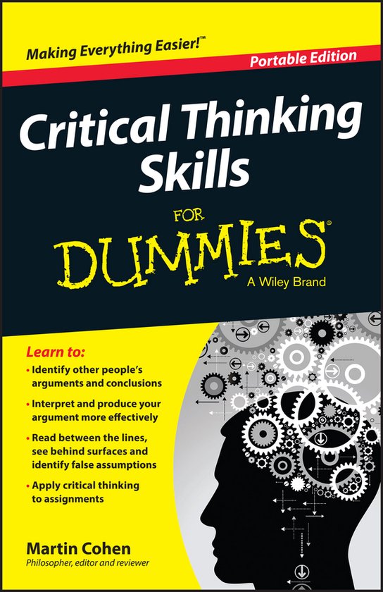 Critical Thinking Skills For Dummies - cover