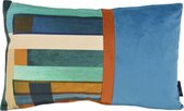 Velvet Meve Blue Long | Kussenhoes | Fluweel - Polyester | 30 x 50 cm