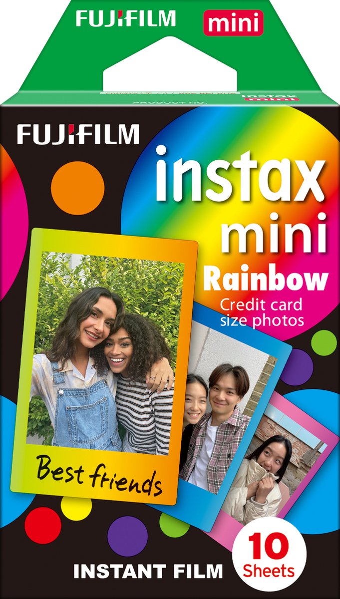 Fujifilm Instax Mini Film - Rainbow - Instant fotopapier - 1 x 10 stuks