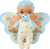 My Garden Baby - Mon Premier Bébé Papillon, blauw, 23 cm, zacht lijfje met pluche vleugels - Pop / Babypop - Vanaf 18 maanden