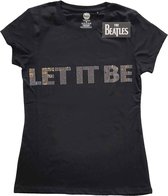 The Beatles - Let It Be Dames T-shirt - S - Zwart