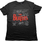 The Beatles - Titles & Logos Heren T-shirt - XL - Zwart