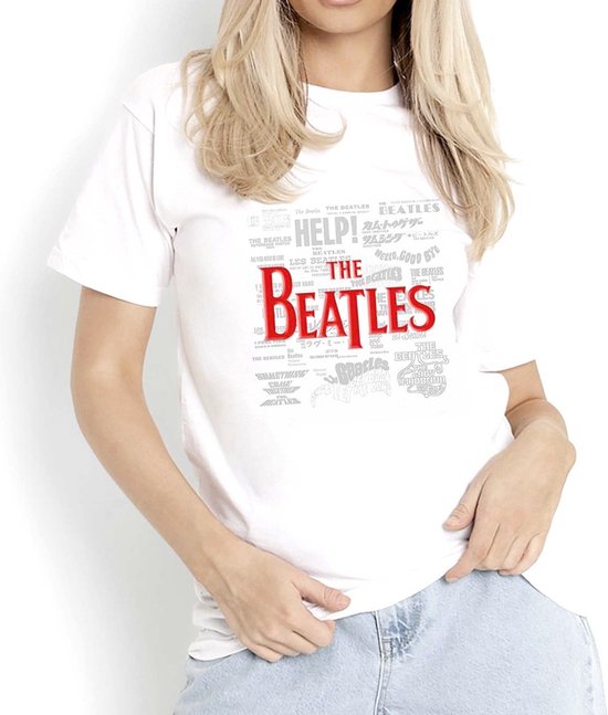 Tshirt Homme The Beatles -XL- Titres & Logos Wit
