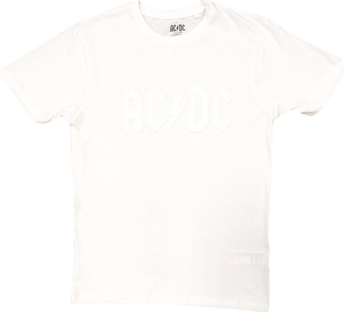 AC/DC - Logo Heren T-shirt - M - Wit