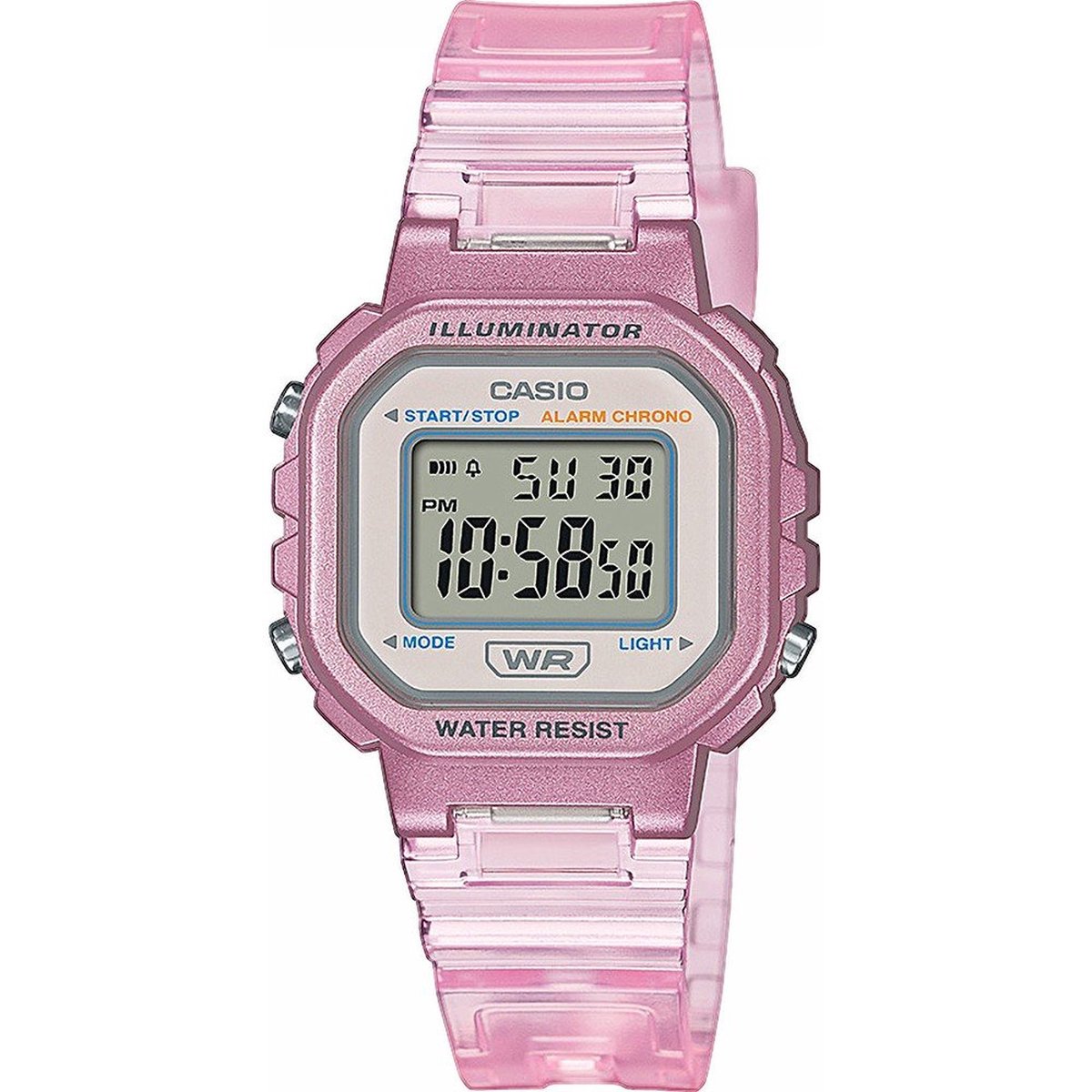 Casio Casio Collection LA-20WHS-4AEF Horloge - Kunststof - Transparant - Ø 30 mm