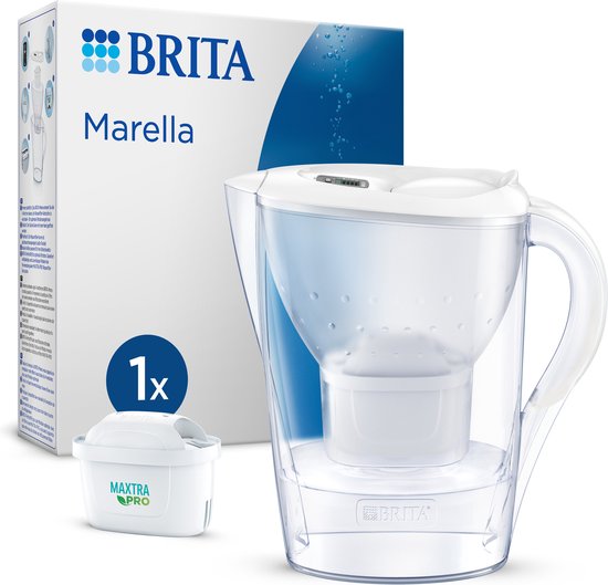 BRITA - Carafe filtrante à eau - Marella Cool - Comprenant 1 cartouche  filtrante à eau
