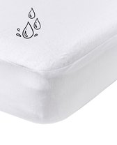 Meyco Baby waterdicht hoeslaken juniorbed - white - 70x140/150cm