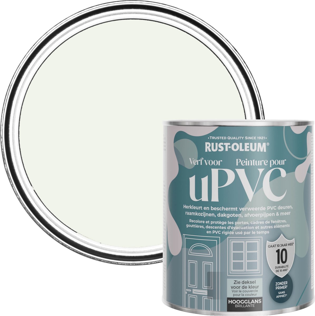Rust-Oleum Gebroken wit Hoogglans Verf voor PVC - Gestoomde Melk 750 ml
