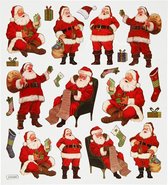 Fancy stickers. vel 15x16.5 cm. kerstman. 1vel