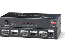 KanexPro 4 poorts 4K HDMI splitter 1x HDMI in, 4x HDMI uit