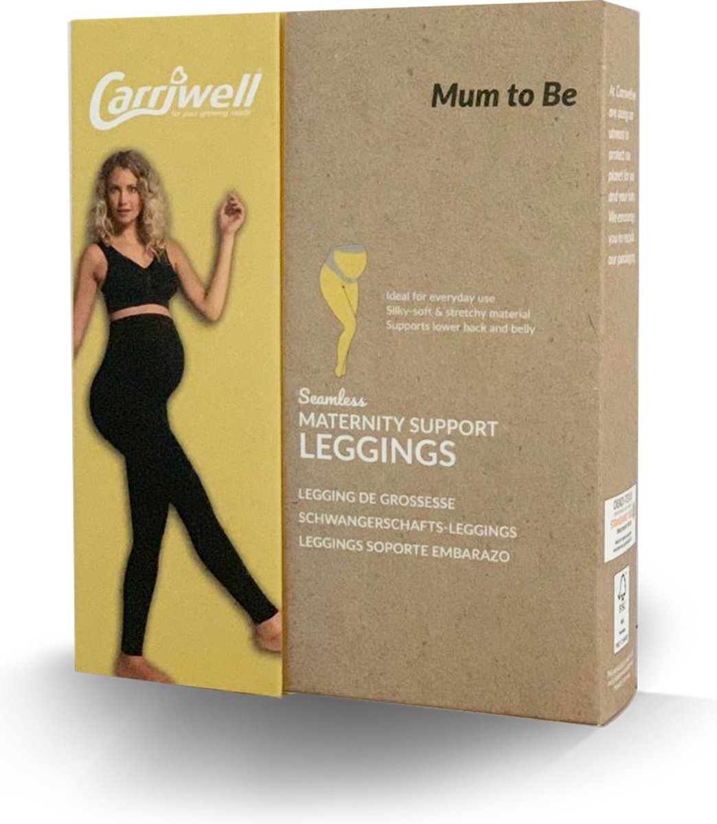 Carriwell Zwangerschapslegging Recycled garen - Zwart - XL