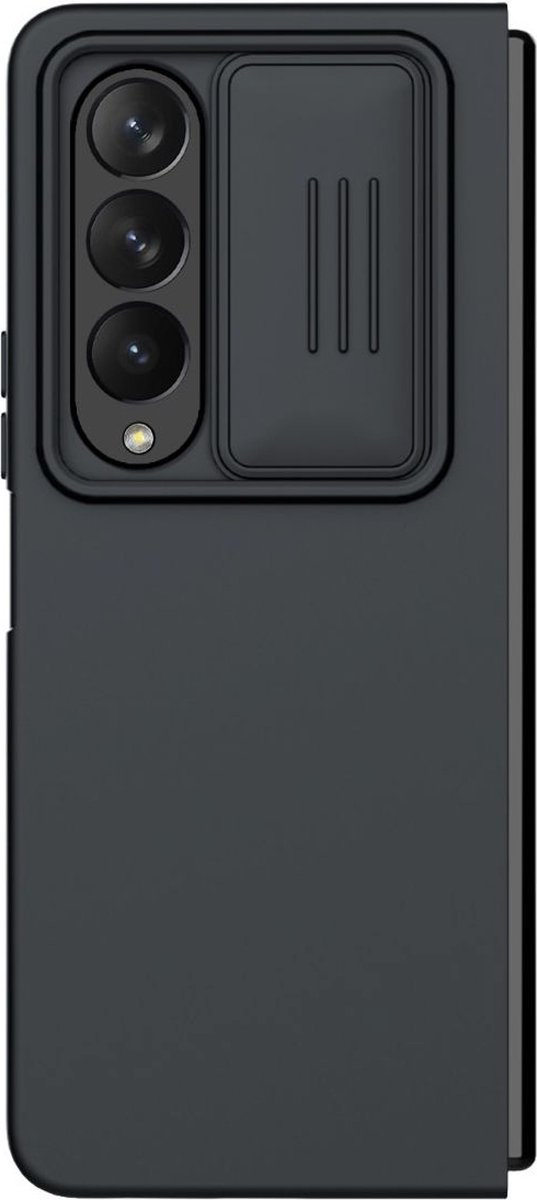 Geschikt voor Nillkin CamShield Samsung Galaxy Z Fold 4 Hoesje Camera Slider Zwart