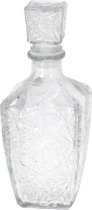 Whiskey karaf - geslepen glas - decanter fles - sterke drank bewaarfles met stopper dop - 900ML - Kerstcadeau Sinterklaas schoencadeautje - kerst cadeau tip
