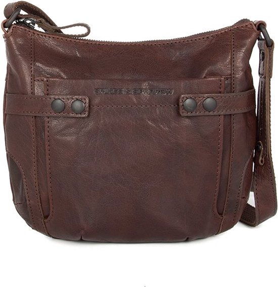 Leren Crossbodytas - Louen - Donkerbruin