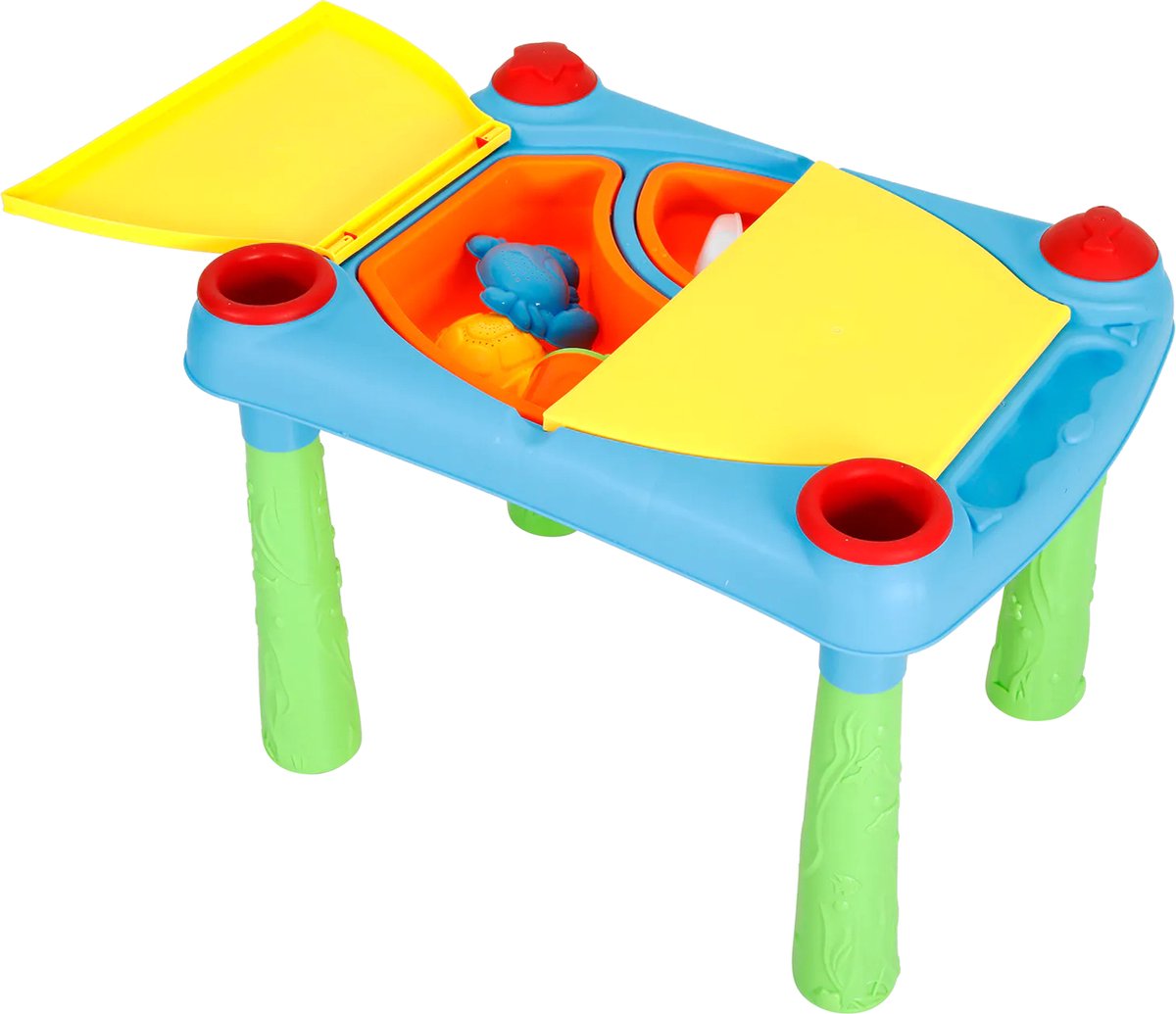 instant straal Machtig Zand- en watertafel - Zandtafel speelgoed - Zandtafel met deksel -  Tekentafel -... | bol.com
