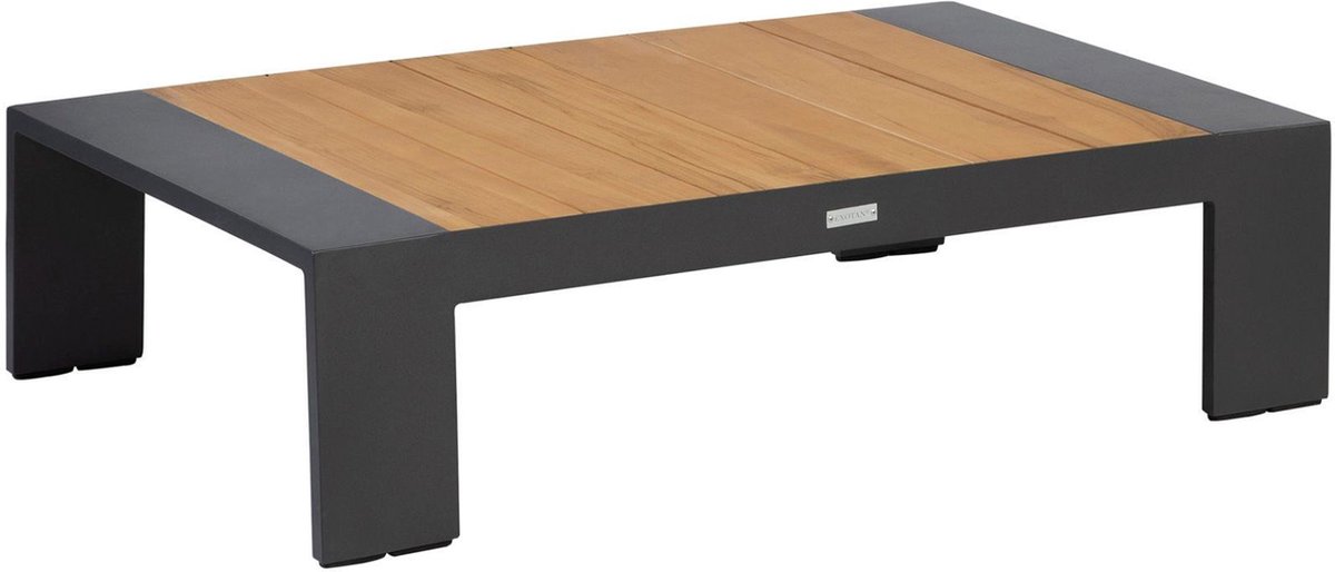 Exotan Salontafel Buiten Valerie - Teak - Antraciet - 30x80x120