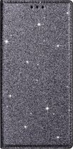 Hoesje geschikt voor Samsung Galaxy A34 5G - Bookcase - Pasjeshouder - Portemonnee - Glitter - TPU - Grijs
