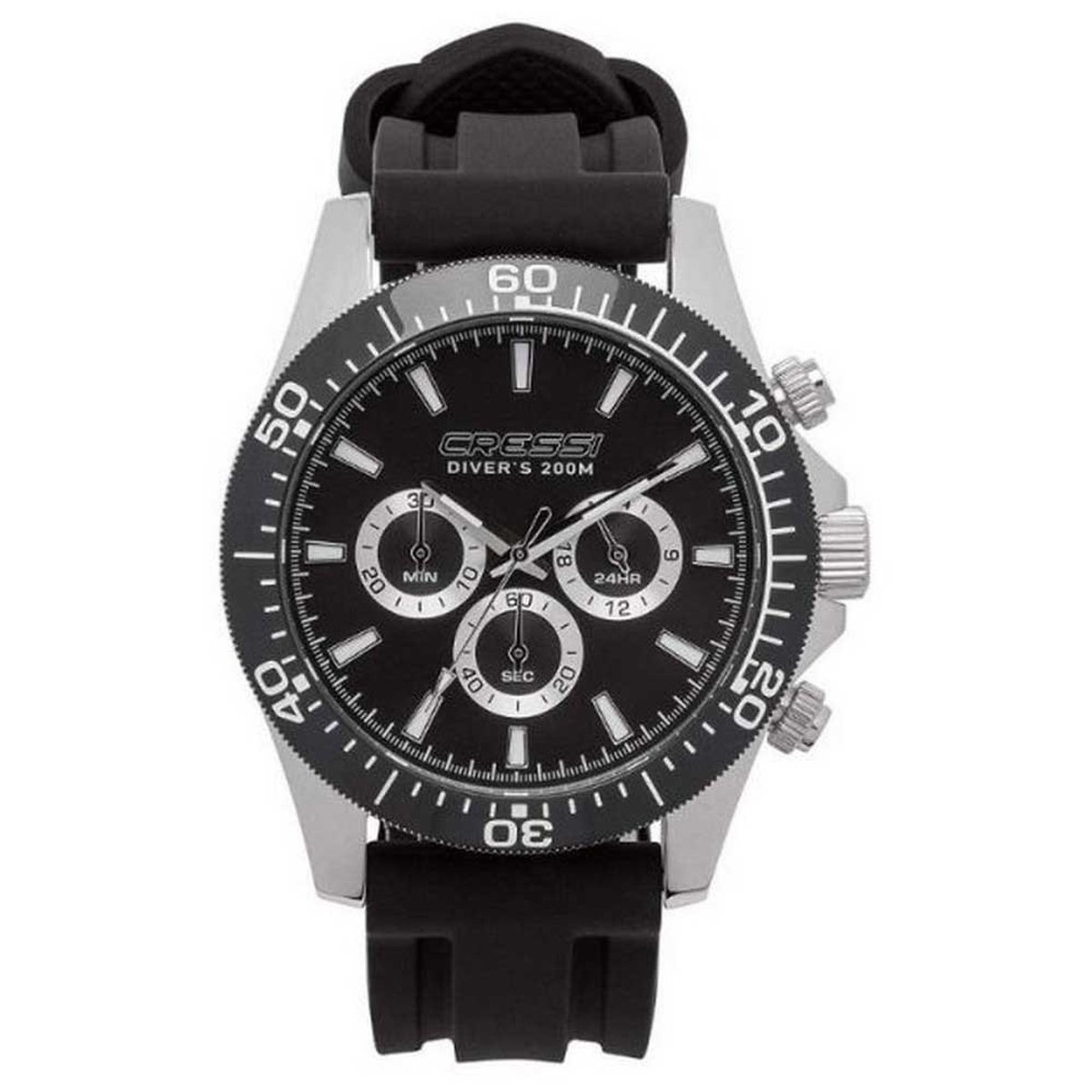 Cressi Nereus Horloge Zwart,Zilver
