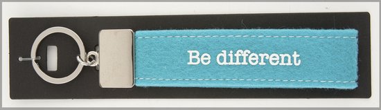 Depesche - Sleutelhanger van vilt met de tekst "Be different"