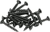 Schroeven zwart 4,0 x 40 mm, kruiskop 20 stuks