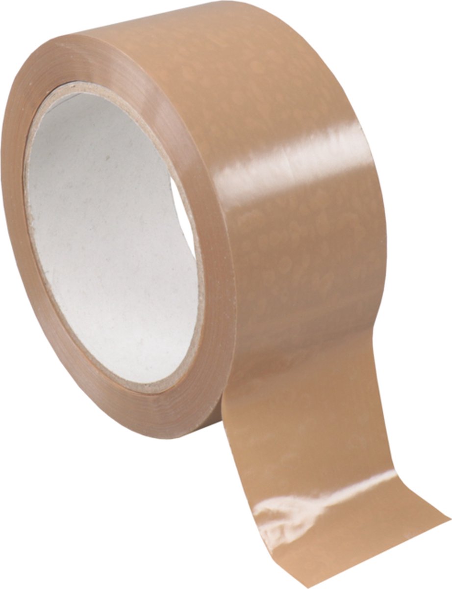 SendProof® | Dozensluittape | PVC | 48mm | 66m | bruin | 36 rol