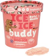 BeG Buddy IJsmix voor honden in de smaak Aardbei Kokos - 100% natuurlijk - Géén toegevoegde suikers - Vegan honden ijs mix - Gezonde snack om af te koelen