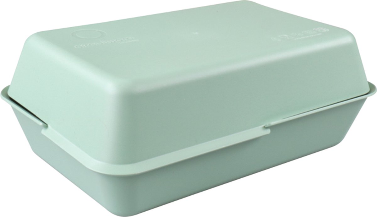 Bak - PP - reusable - hamburgerbak - 156x156x43mm - stone - 72 stuks