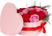 Boîte cadeau - Coeur - karton - 20x25x10cm - rose - 1 pcs