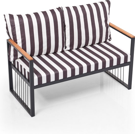 Kave Home Robyn | Tuin loungeset van blauw touw | S636J25