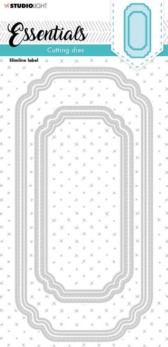 Studio Light Essentials cutting die Slimline label