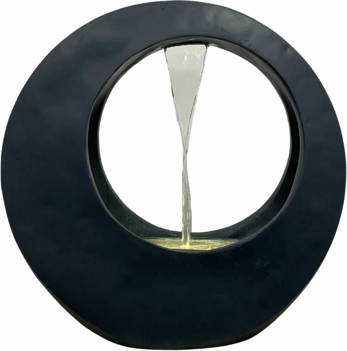 Waterornament Circle - Polystone - Ø72cm - Complete Set - Incl. LED - Grijs