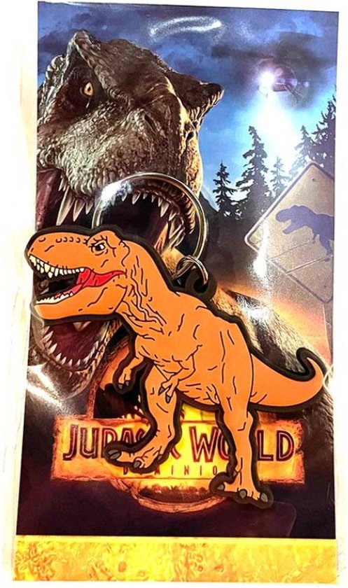 Jurassic World Dominion - T- Rex - Porte-clés en caoutchouc