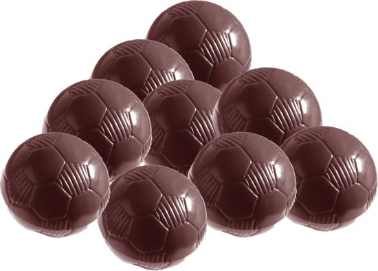 Voetballen van chocolade - 350 gram per verpakking - melk chocolade