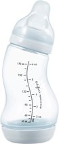 Difrax Babyfles 170 ml Natural - S-Fles - Anti-Colic - Lichtblauw - 1 stuk