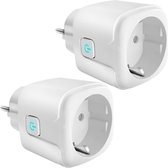 Smart Plug – Slimme stekker met energiemeter & Tijdsschakelaar – Google Home, Amazon Alexa en compatible 2 Stuk(s)