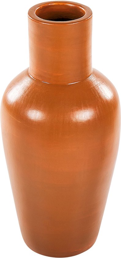 Beliani KARFI - Vase décoratif - Oranje - Terre cuite
