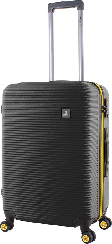 National Geographic Harde Koffer / Trolley / Reiskoffer - 67 cm (Medium) - Abroad - Zwart