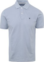 Hackett - Polo Lichtblauw - Slim-fit - Heren Poloshirt Maat XL