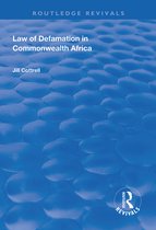 Routledge Revivals- Law of Defamation in Commonwealth Africa