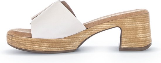 Gabor -Dames - off-white-crÈme-ivoorkleur - slippers & muiltjes - maat 36
