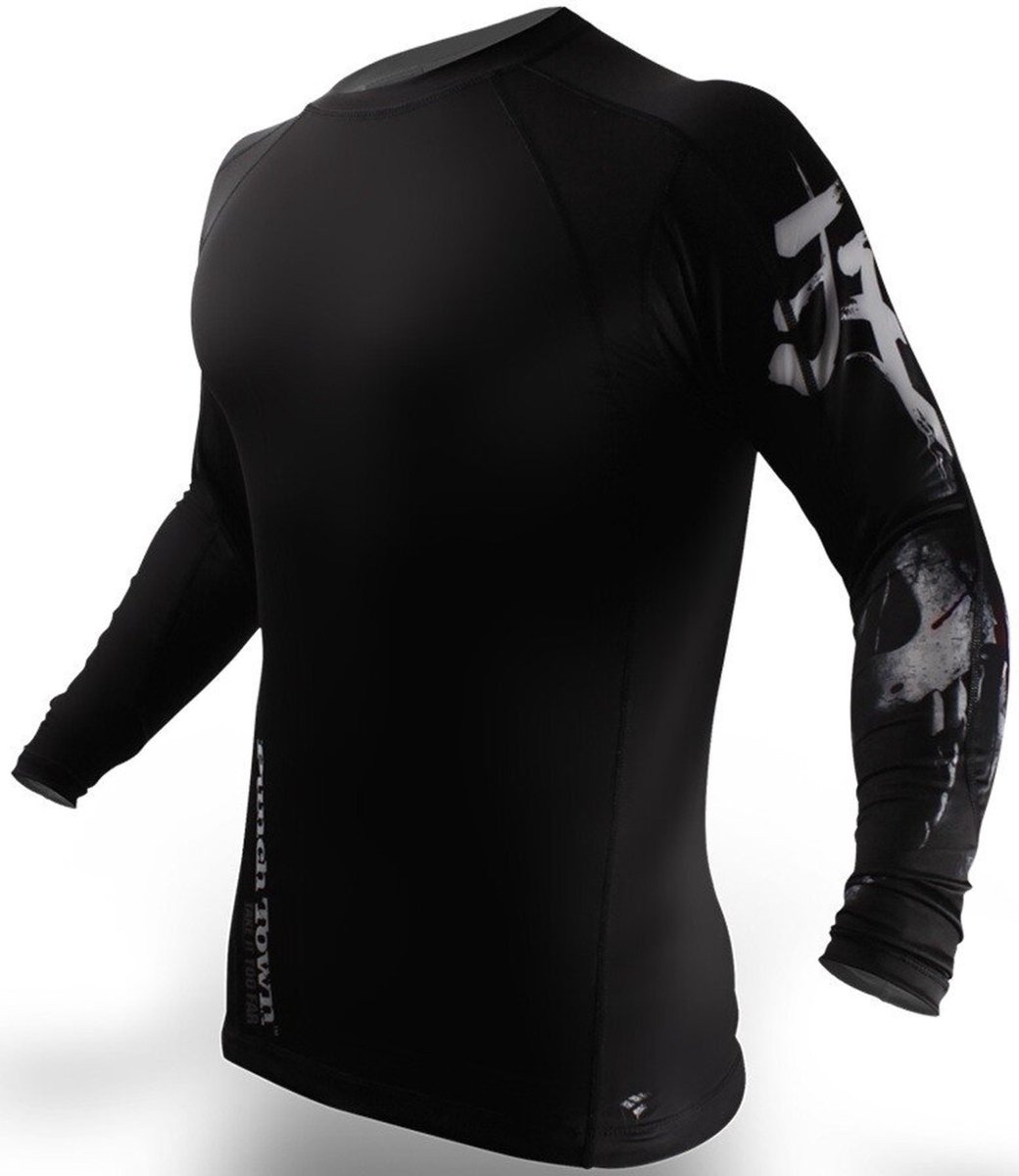 PunchTown Rash Guard Deranged Lange Mouw Zwart - L