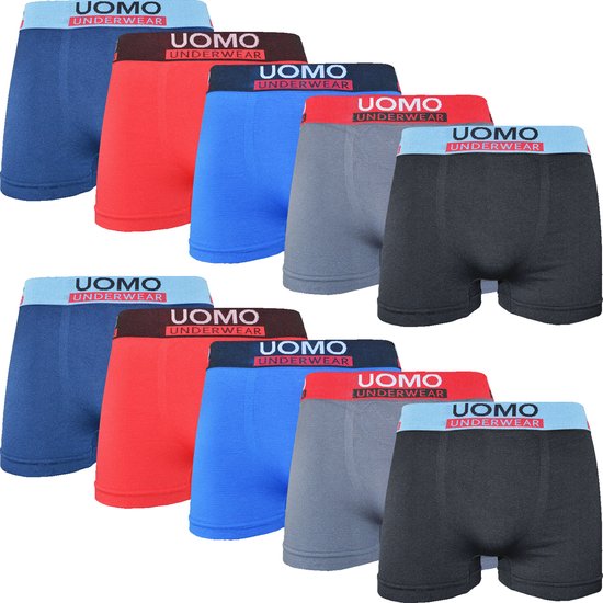 Microfiber Heren Boxershort - 10-pack - Zwart - Heren Ondergoed