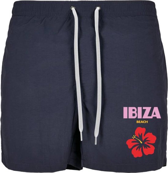 Mister Tee - Ibiza Beach Zwemshorts - XXL - Donkerblauw