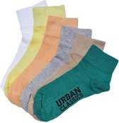 Urban Classics - High Sneaker 6-Pack sunsetcolor Sokken - 43/46 - Multicolours