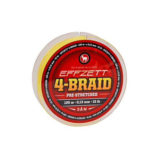 Dam Effzett 4-Braid - 125m 0.10 Mm Geel van DAM — afbeelding 2