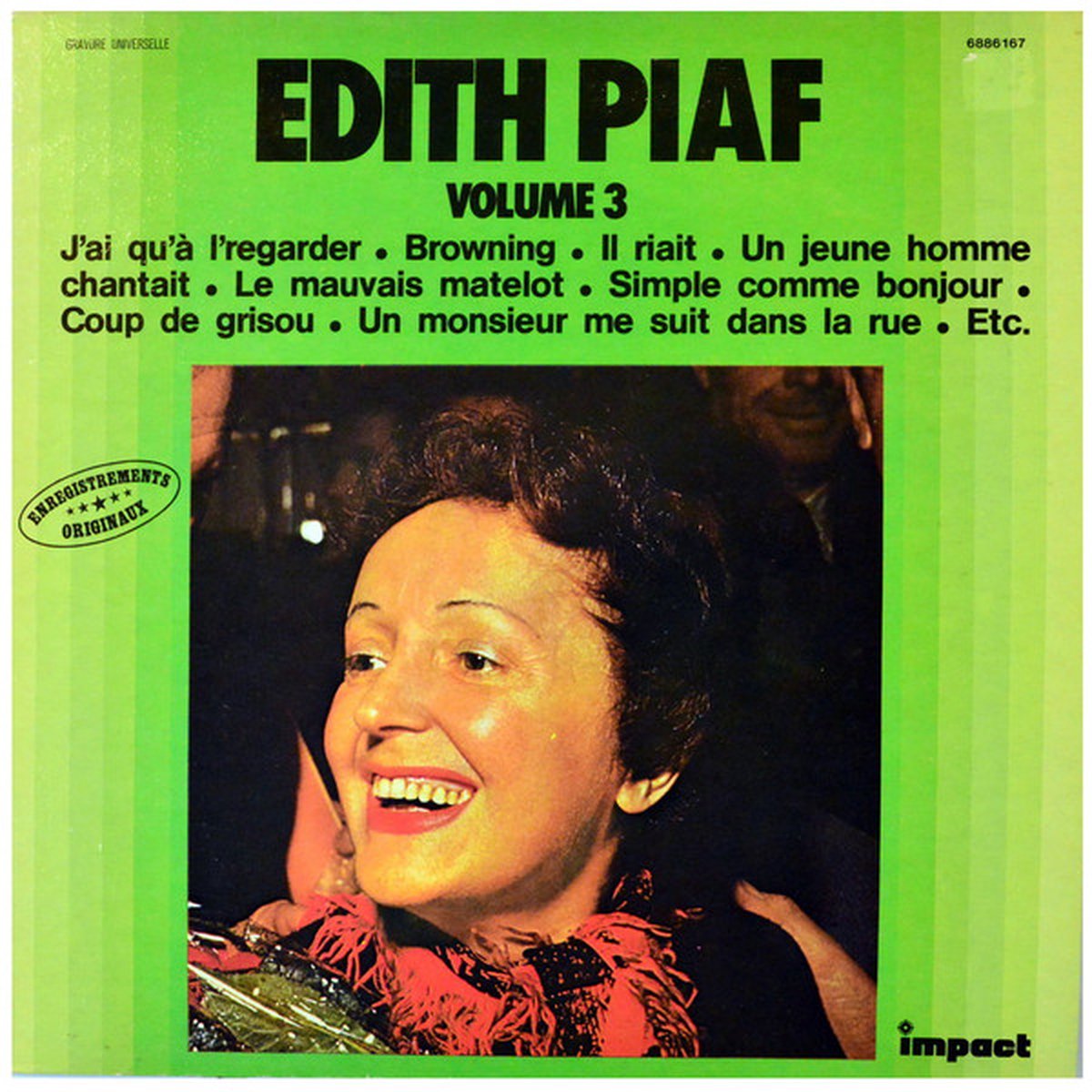 Edith Piaf Volume 3 (LP)