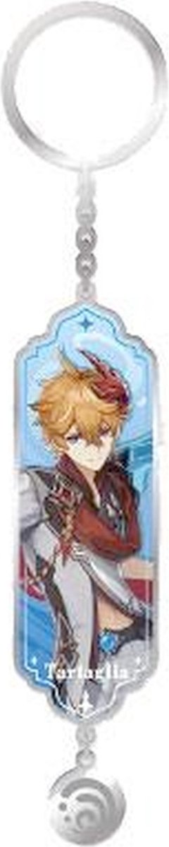 MiHoYo Genshin Impact Sleutelhanger Character Drawing Card Tartaglia aka Childe Multicolours