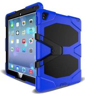 Tablet Hoes Geschikt voor: iPad Mini 4 / iPad Mini 5 Shockproof Proof Extreme Army Military Heavy Duty Kickstand Cover Case - blauw