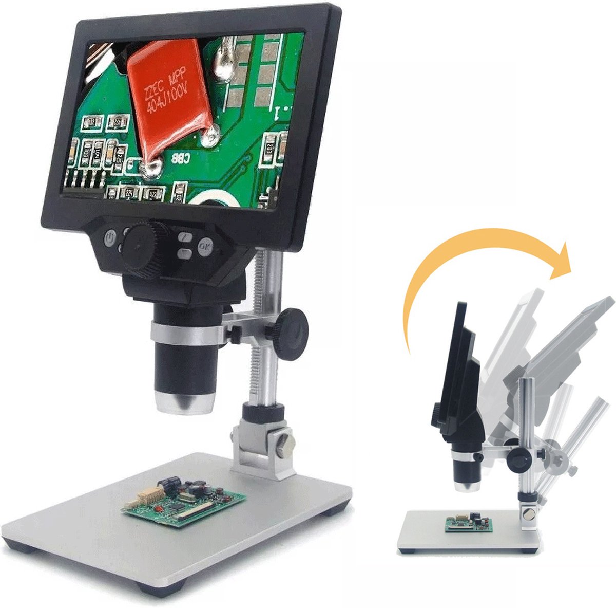 MUSTOOL G1200 - Digitale Microscoop - 12MP 7 Inch LCD Microscoop - 1 - 1200 x - Vergroting